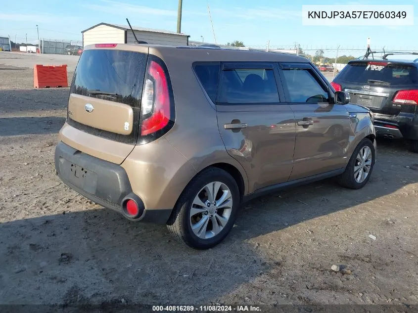 2014 Kia Soul + VIN: KNDJP3A57E7060349 Lot: 40816289