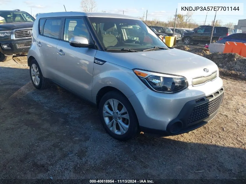 2014 Kia Soul + VIN: KNDJP3A57E7701144 Lot: 40818954