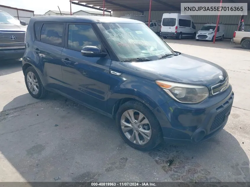 2014 Kia Soul + VIN: KNDJP3A55E7016365 Lot: 40819963