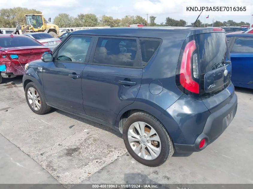 2014 Kia Soul + VIN: KNDJP3A55E7016365 Lot: 40819963