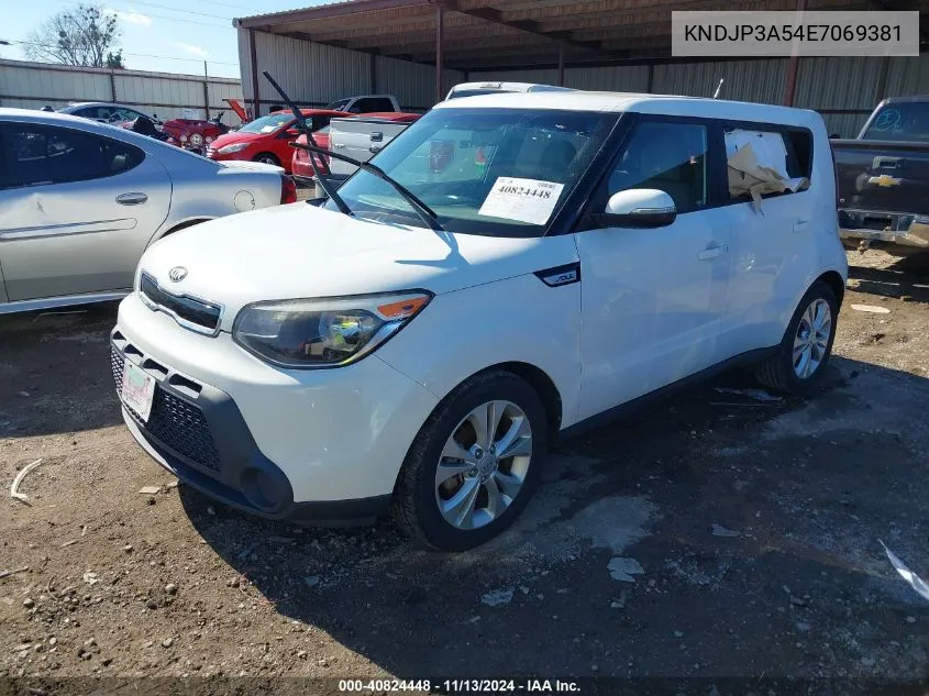 2014 Kia Soul + VIN: KNDJP3A54E7069381 Lot: 40824448