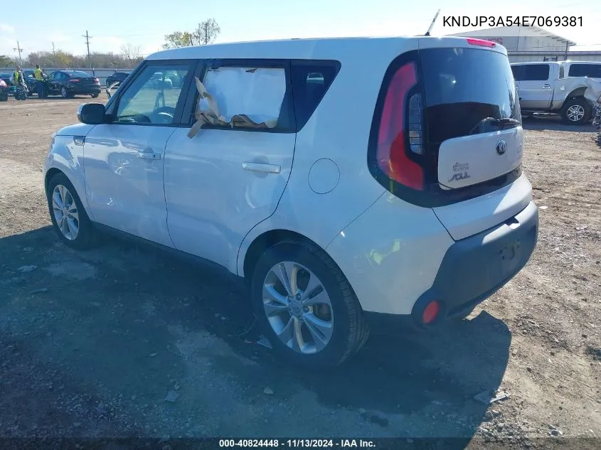 2014 Kia Soul + VIN: KNDJP3A54E7069381 Lot: 40824448