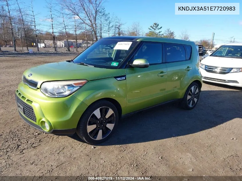 2014 Kia Soul ! VIN: KNDJX3A51E7720983 Lot: 40827019