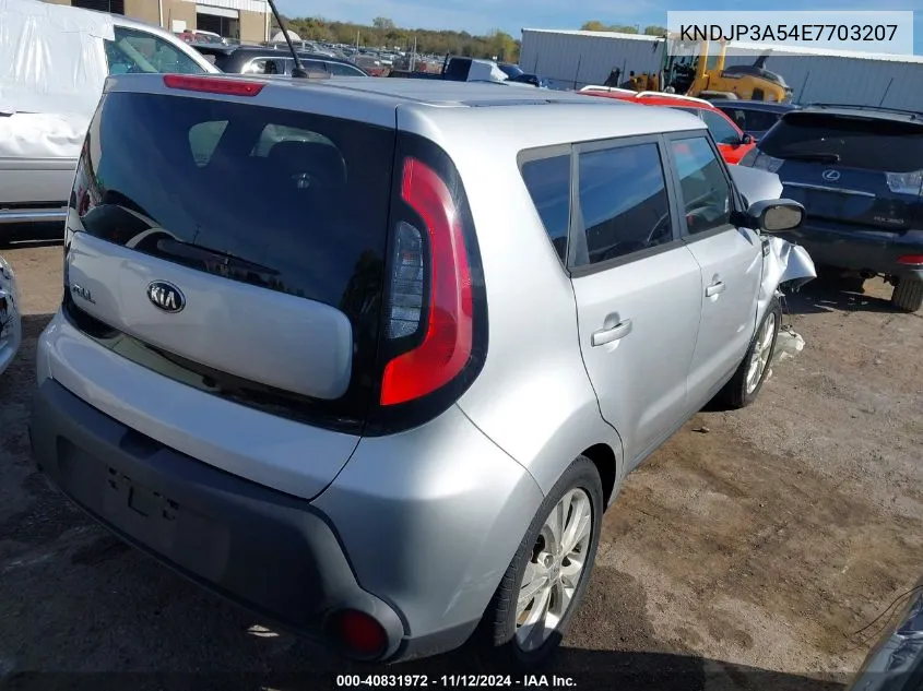 2014 Kia Soul + VIN: KNDJP3A54E7703207 Lot: 40831972