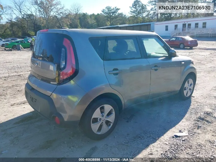 2014 Kia Soul VIN: KNDJN2A23E7106930 Lot: 40838898