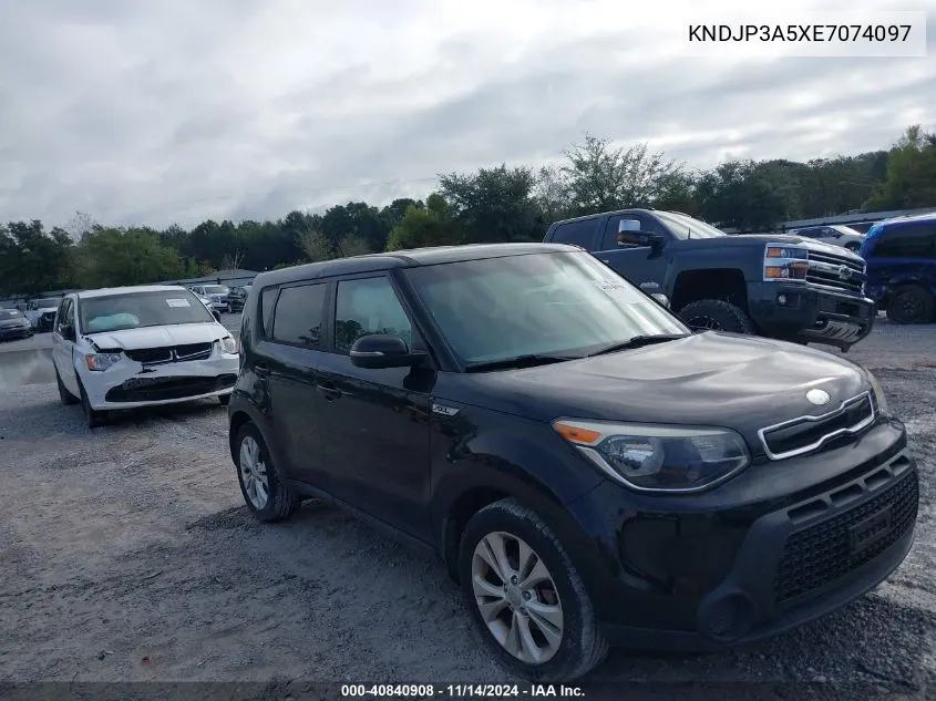 2014 Kia Soul + VIN: KNDJP3A5XE7074097 Lot: 40840908