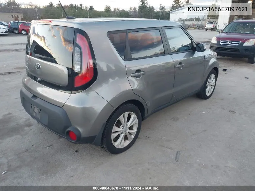 2014 Kia Soul + VIN: KNDJP3A56E7097621 Lot: 40843670