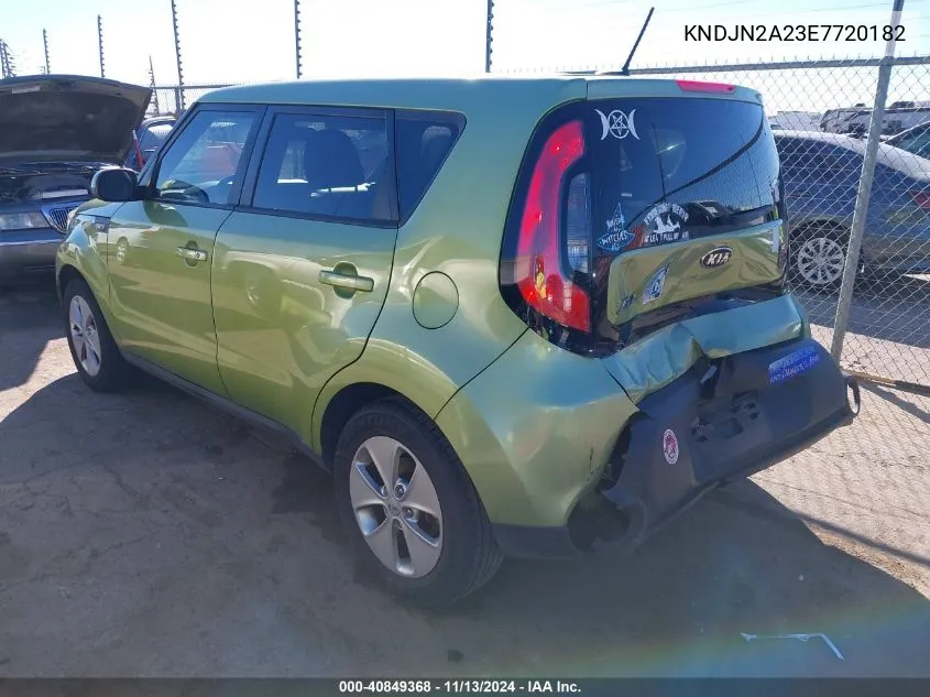 2014 Kia Soul VIN: KNDJN2A23E7720182 Lot: 40849368