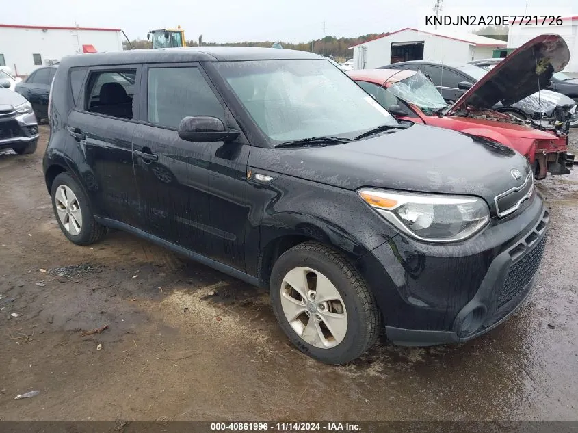 2014 Kia Soul VIN: KNDJN2A20E7721726 Lot: 40861996