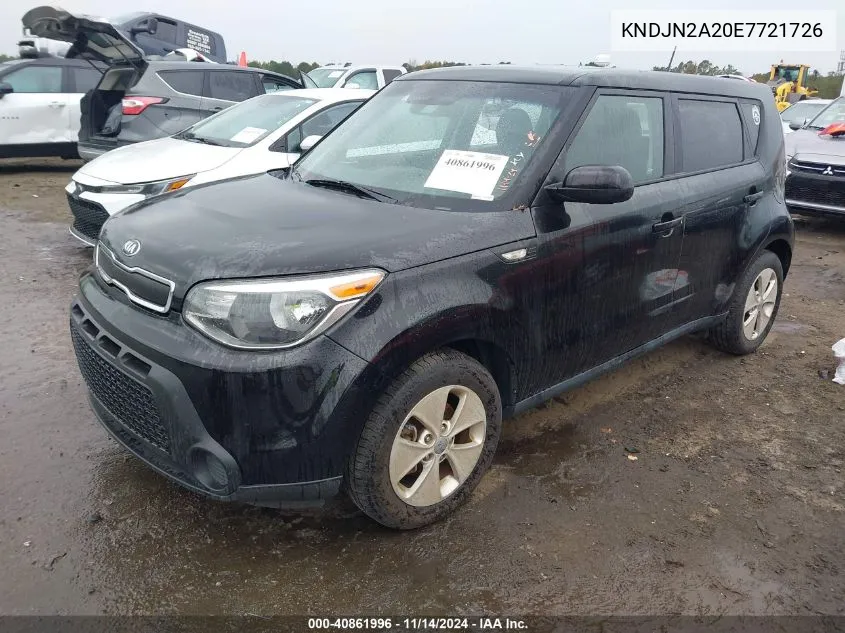 2014 Kia Soul VIN: KNDJN2A20E7721726 Lot: 40861996