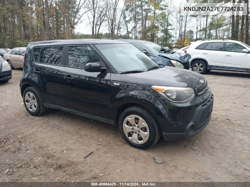 2014 Kia Soul VIN: KNDJN2A27E7724283 Lot: 40866429