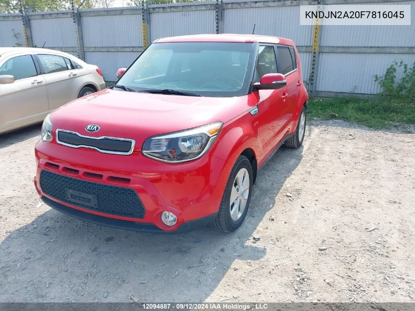 2015 Kia Soul VIN: KNDJN2A20F7816045 Lot: 12094887