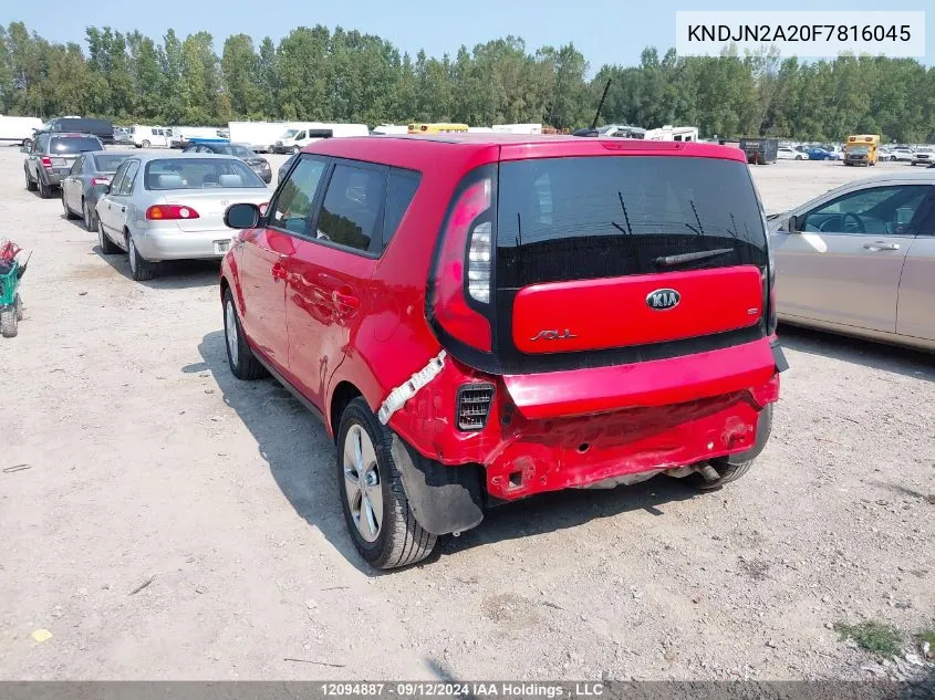 KNDJN2A20F7816045 2015 Kia Soul