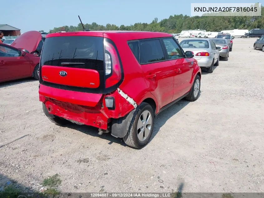 KNDJN2A20F7816045 2015 Kia Soul