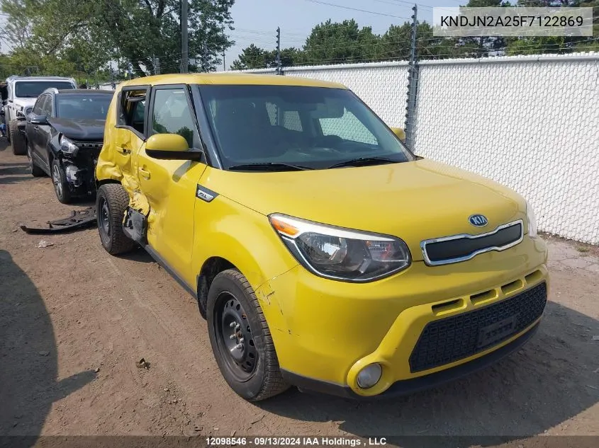 2015 Kia Soul VIN: KNDJN2A25F7122869 Lot: 12098546