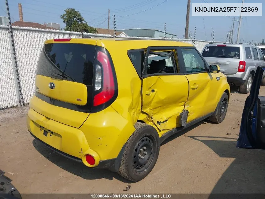 2015 Kia Soul VIN: KNDJN2A25F7122869 Lot: 12098546