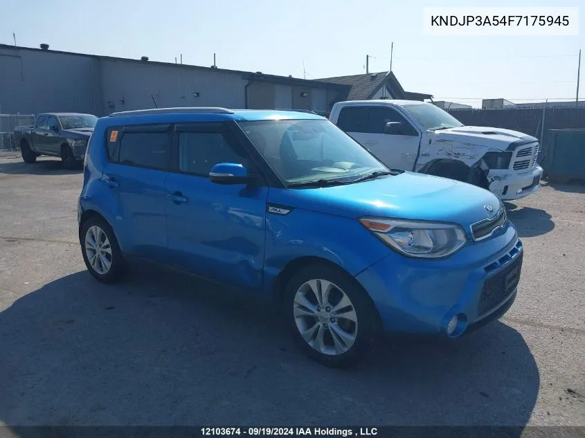 2015 Kia Soul VIN: KNDJP3A54F7175945 Lot: 12103674