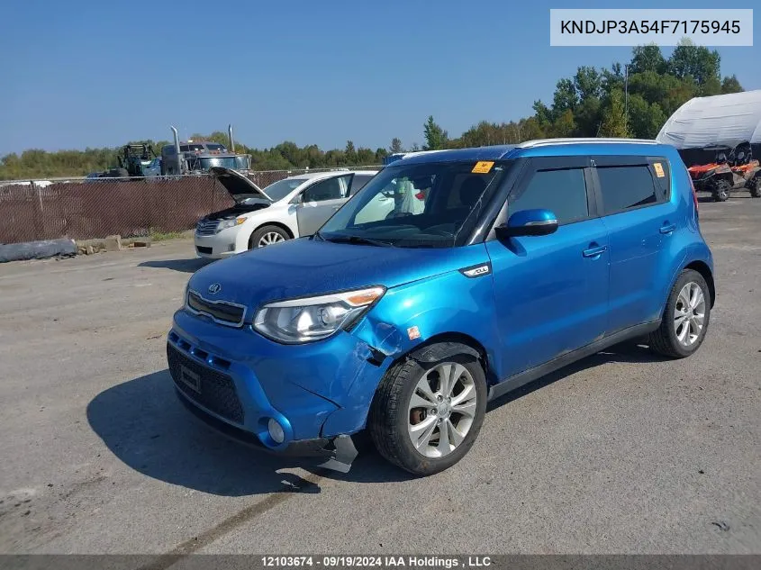 2015 Kia Soul VIN: KNDJP3A54F7175945 Lot: 12103674