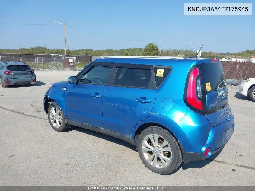 2015 Kia Soul VIN: KNDJP3A54F7175945 Lot: 12103674