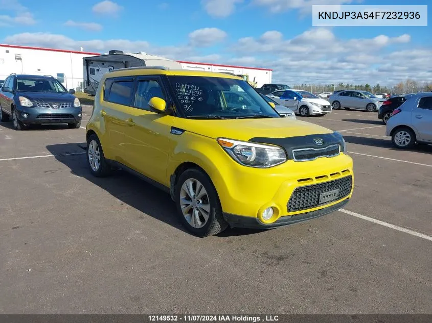 2015 Kia Soul VIN: KNDJP3A54F7232936 Lot: 12149532