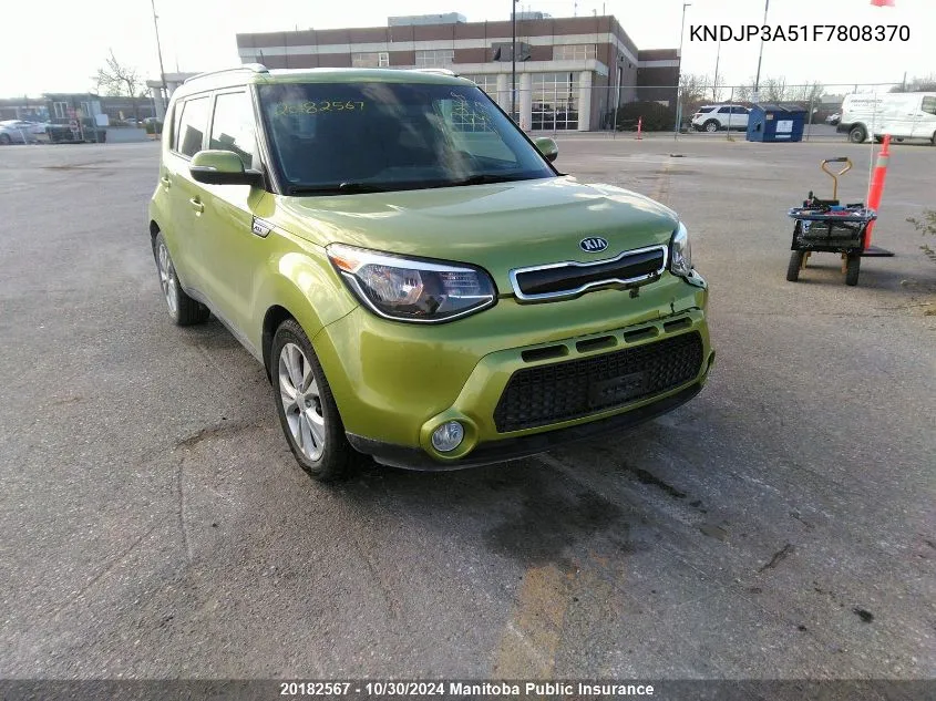 2015 Kia Soul Ex VIN: KNDJP3A51F7808370 Lot: 20182567