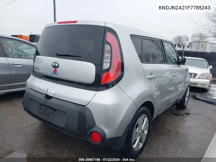 2015 Kia Soul VIN: KNDJN2A21F7785243 Lot: 38567166