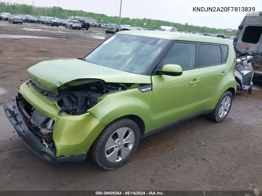 2015 Kia Soul VIN: KNDJN2A20F7813839 Lot: 39409264