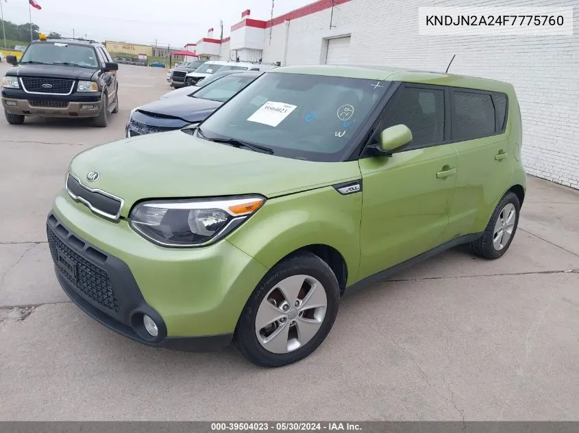 KNDJN2A24F7775760 2015 Kia Soul