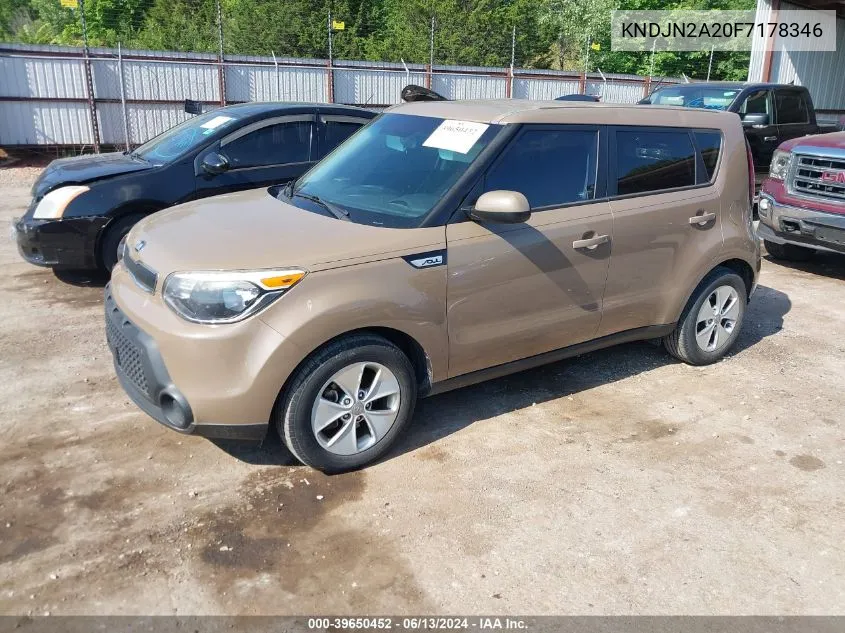 KNDJN2A20F7178346 2015 Kia Soul