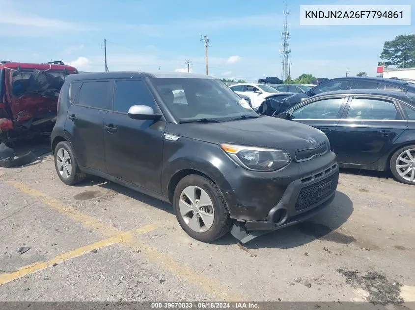 2015 Kia Soul VIN: KNDJN2A26F7794861 Lot: 39670833