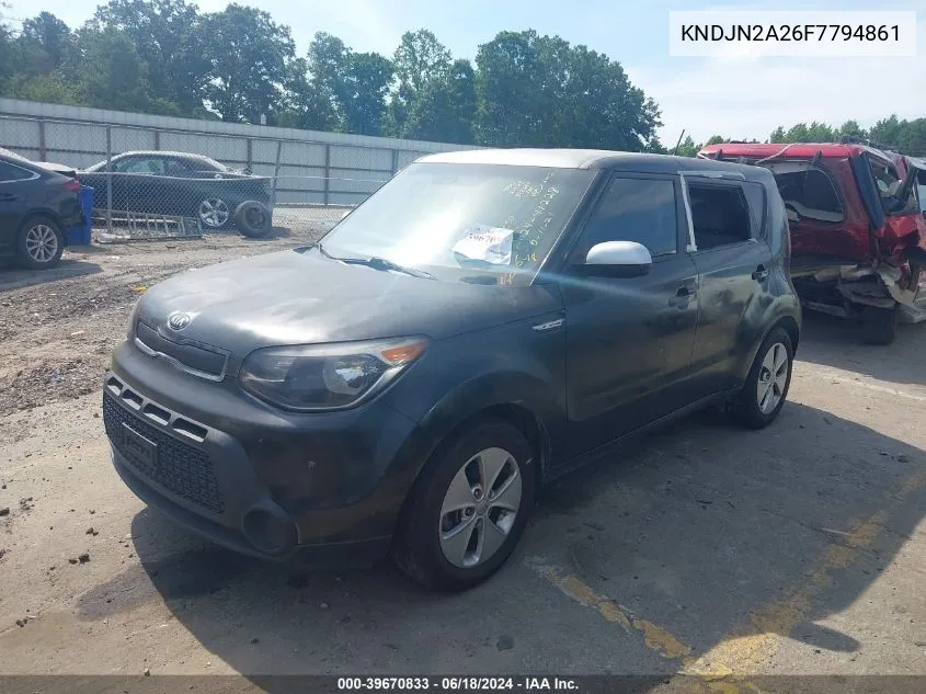 2015 Kia Soul VIN: KNDJN2A26F7794861 Lot: 39670833