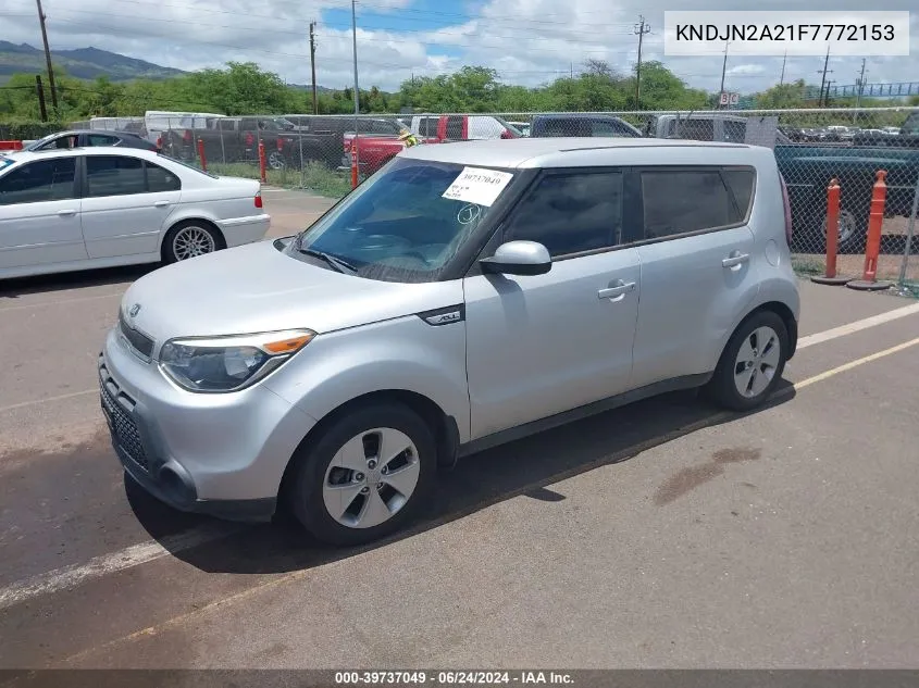 2015 Kia Soul VIN: KNDJN2A21F7772153 Lot: 39737049