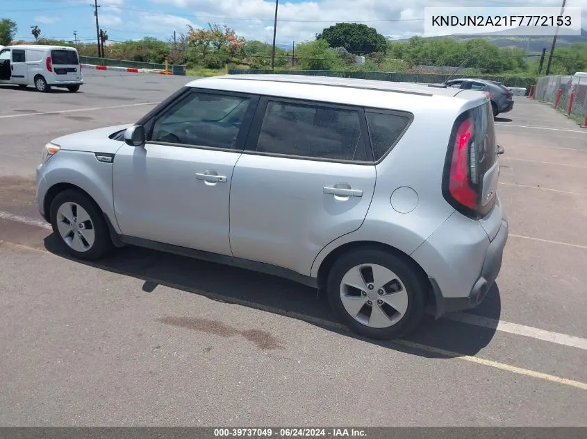 2015 Kia Soul VIN: KNDJN2A21F7772153 Lot: 39737049