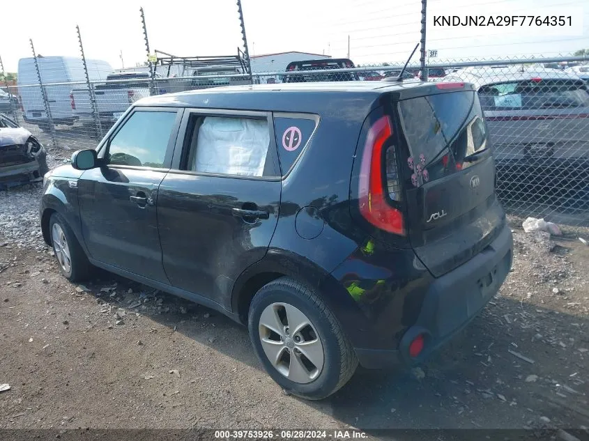 2015 Kia Soul VIN: KNDJN2A29F7764351 Lot: 39753926