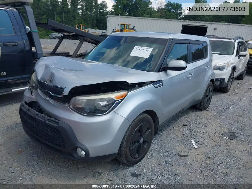 2015 Kia Soul VIN: KNDJN2A20F7773603 Lot: 39815519