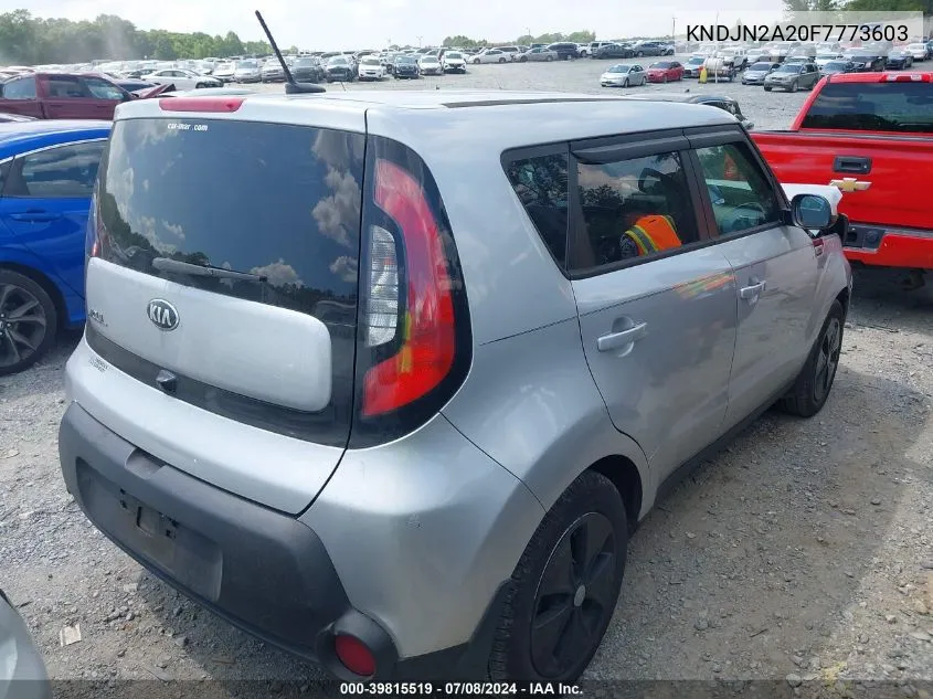 2015 Kia Soul VIN: KNDJN2A20F7773603 Lot: 39815519