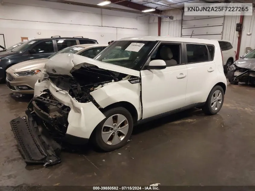 2015 Kia Soul VIN: KNDJN2A25F7227265 Lot: 39850582