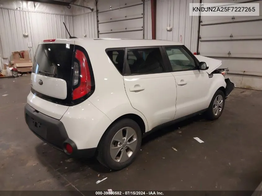 2015 Kia Soul VIN: KNDJN2A25F7227265 Lot: 39850582