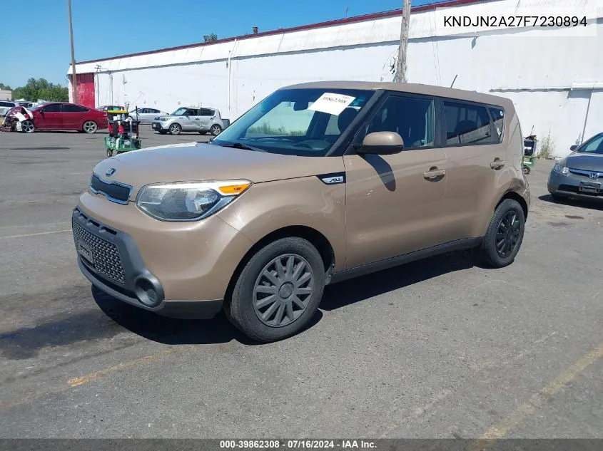 2015 Kia Soul VIN: KNDJN2A27F7230894 Lot: 39862308