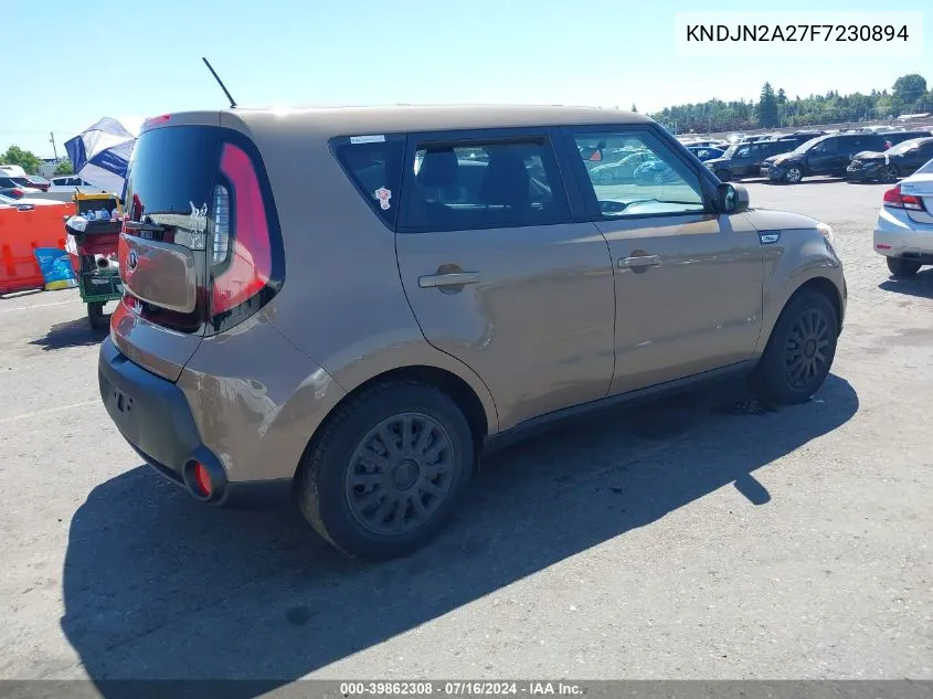 2015 Kia Soul VIN: KNDJN2A27F7230894 Lot: 39862308