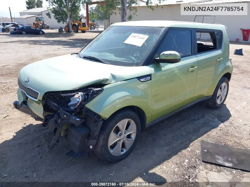 2015 Kia Soul VIN: KNDJN2A24F7785754 Lot: 39872160