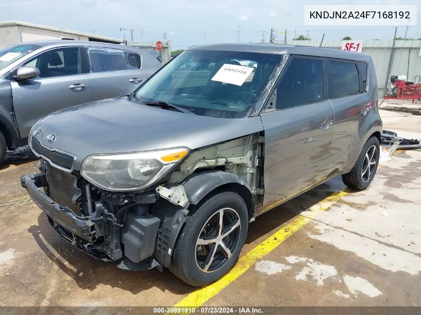 2015 Kia Soul VIN: KNDJN2A24F7168192 Lot: 39891910