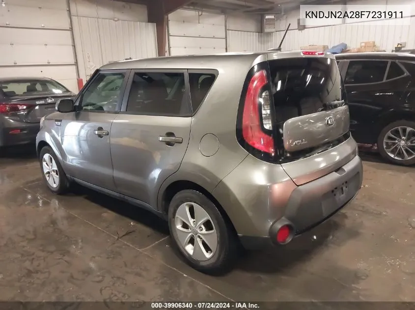 2015 Kia Soul VIN: KNDJN2A28F7231911 Lot: 39906340