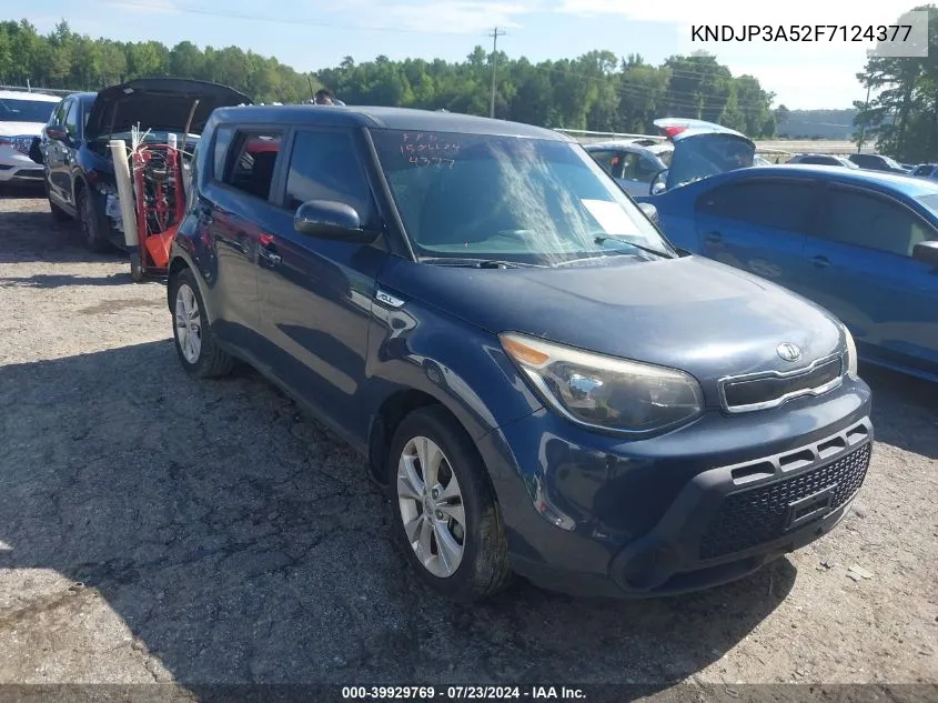 2015 Kia Soul + VIN: KNDJP3A52F7124377 Lot: 39929769