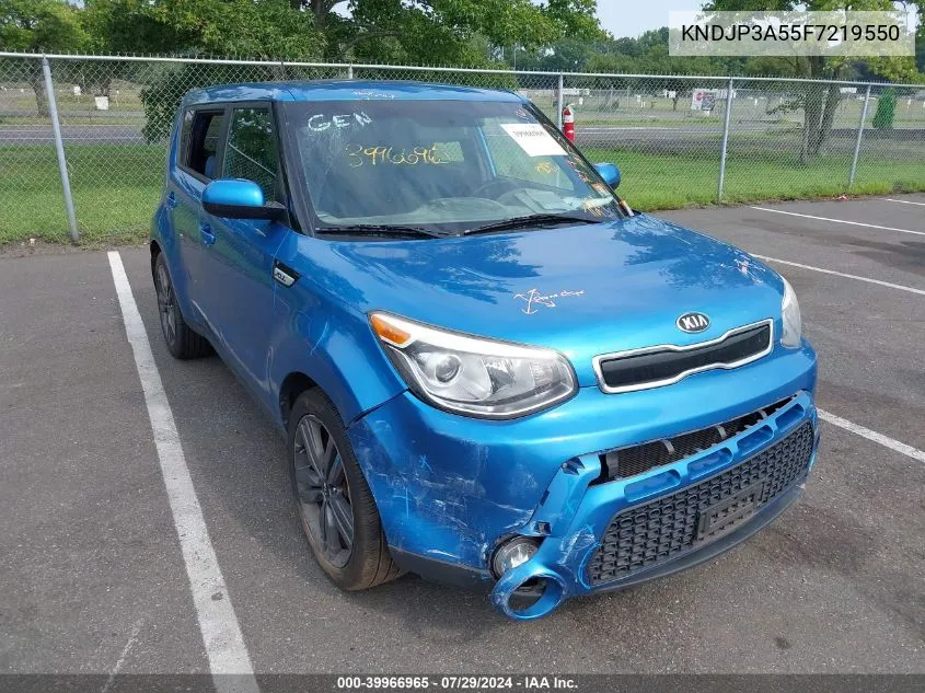 2015 Kia Soul + VIN: KNDJP3A55F7219550 Lot: 39966965