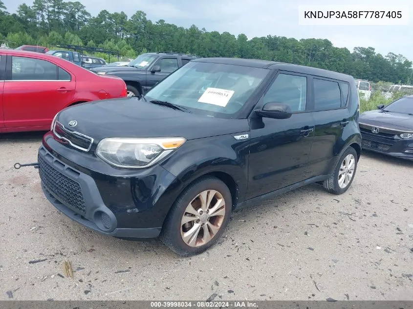 2015 Kia Soul + VIN: KNDJP3A58F7787405 Lot: 39998034