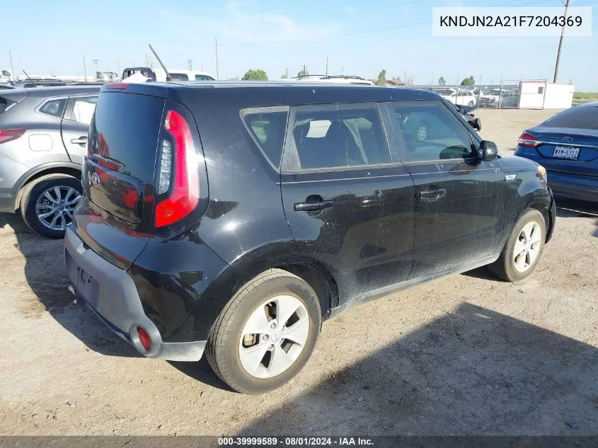 2015 Kia Soul VIN: KNDJN2A21F7204369 Lot: 39999589