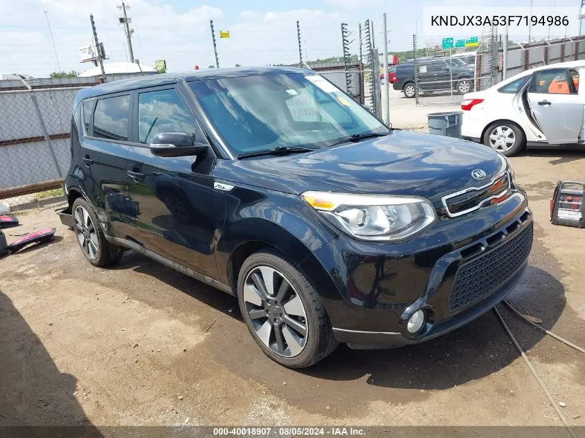 KNDJX3A53F7194986 2015 Kia Soul !