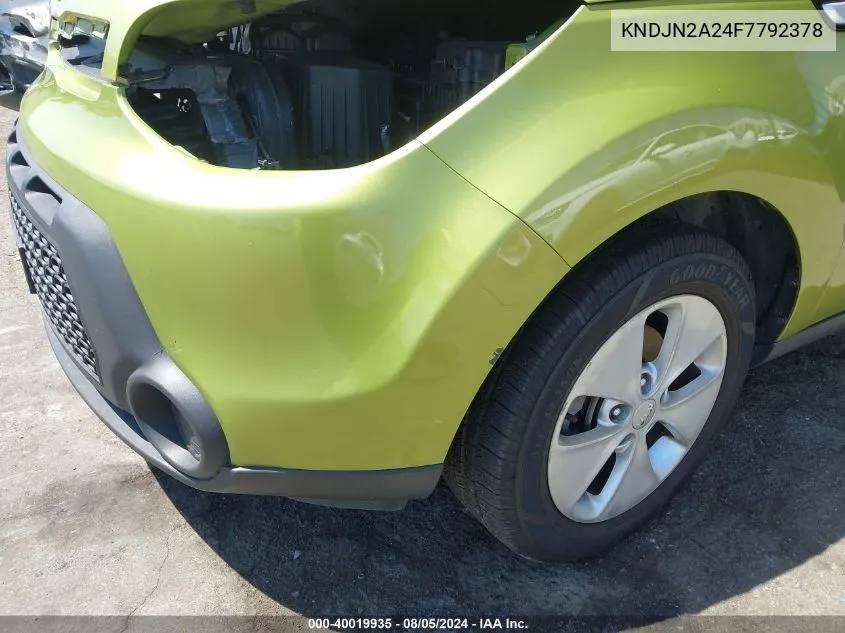 KNDJN2A24F7792378 2015 Kia Soul