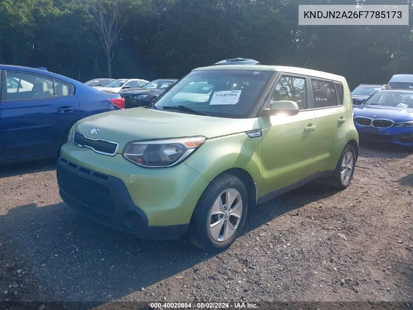 2015 Kia Soul VIN: KNDJN2A26F7785173 Lot: 40020884